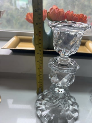 Louis XV Baccarat Crystal Hurricane Lamp,Candleholder Rococo Revivalt