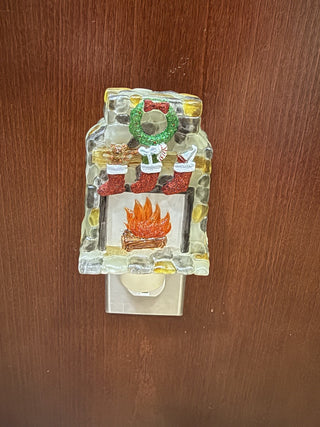 Vintage Flickering Fireplace Night Light Plug In • Seasons Of Cannon Falls RCD|133227