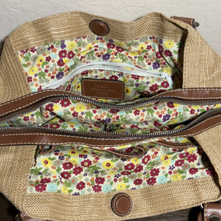 Fossil Woven Tote with Leather Handles MTS|81674