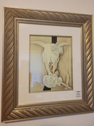 Georgia O'Keeffe "Cow's Skull w/Calico Roses" Copy|83095