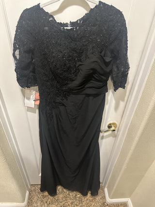 JJ House Size 10 Bust 36.50" Waist 29.50" Black Cocktail Dress #62 VV MTS|141598