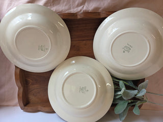 Vtg Homer Laughlin Eggshell Nautilus Soup Bowls Set Of 3