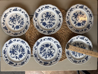 Blue Danube Blue Onion 6.75" bread and butter plates
