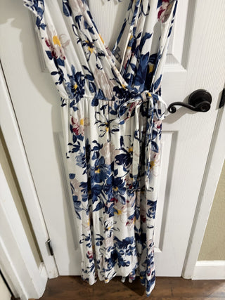 Women's Small Hawaiian Band of the Free Floral Wrap Dress w/Deep V Front & Back RCD|158789