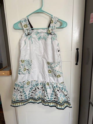 isd sundress teal with brown size5/7|56775