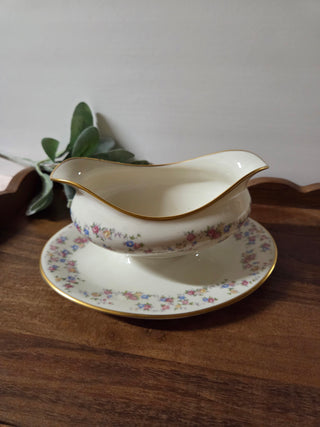 Lamberton Ivory Floral Gravy Boat