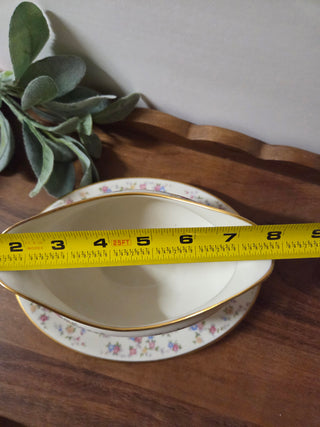 Lamberton Ivory Floral Gravy Boat