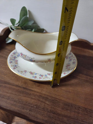 Lamberton Ivory Floral Gravy Boat