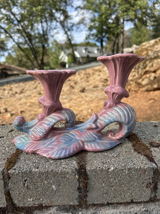 #2 VTG Royal Haeger Hickman Nautilus Dbl Candleholder GCC RSV|114027