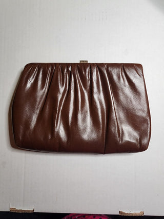 Brown Vintage Clutch w/ chain RSV