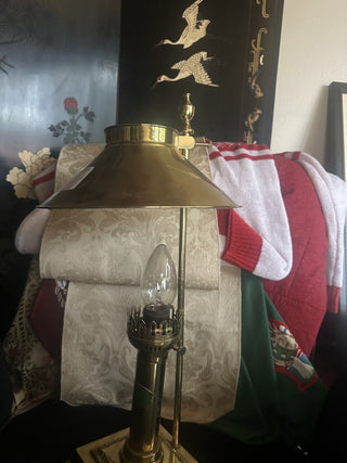 Vintage Brass Orient Express Table Lamp Clawfoot Base #47 VV MTS|133261