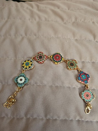 Colorful Floral Boho Bracelet