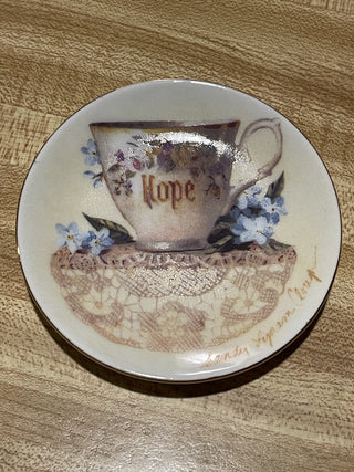 3.5" Teacup Art Mini Plate Sandy Clough, Each--SP RCD
