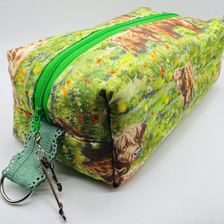 Handmade Cosmetic Bag - Highland Cows - RCD|135344