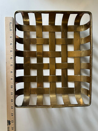 Vintage brass basket RSV|101215