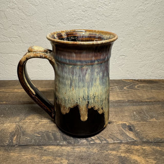 Signed Studio Art Pottery Drip Glaze Mug MTS|126250