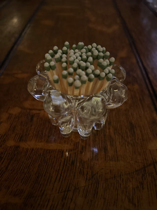 Decorative Floral Votive Match Holder   MTS