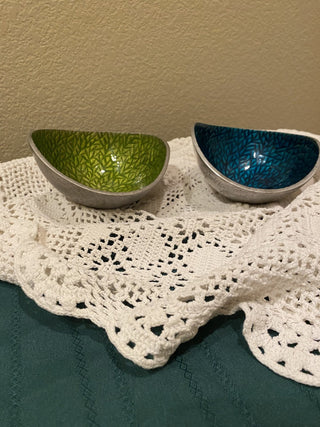 MCM Simply Designz enamel and metal bowls (2)