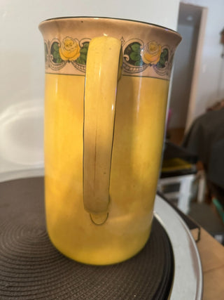 Pitcher Patina Yellow 11 inch Vintage 1950's MTS|102123
