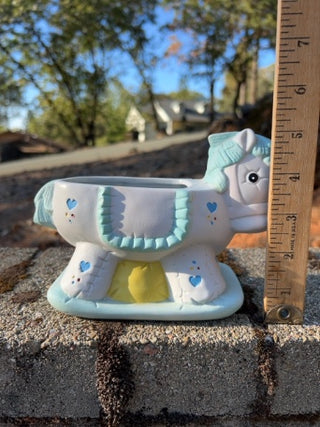 Vintage My Neil Horse Baby Boy Planter Vase Figure