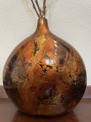 Burnt Orange Bronze Vase RSV|112645