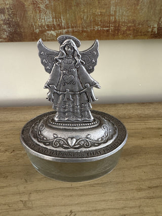 AJ - Vintage Pewter Angel Dish MTS|127089