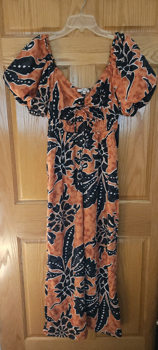 Jumper, orange and black batik, sz M, new w/tags, RSV