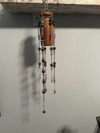 SunCatcher Stars Wood Silver|55861