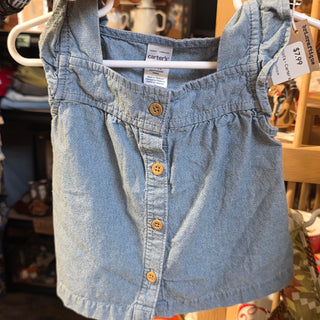 Girl's - Carter's Blue Top (9m)