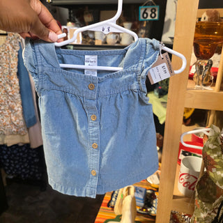 Girl's - Carter's Blue Top (9m)
