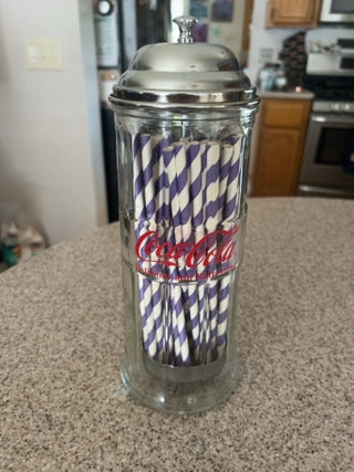 VTG Coca Cola retro diner straw dispenser