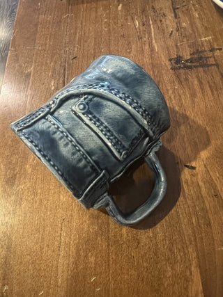 Vintage blue jean small mug|85271