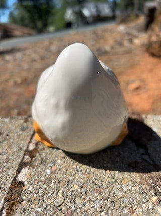 JP Vintage Lasting Products Duck Figurine Hand Painted Ceramic Made in USA Shelf Sitter