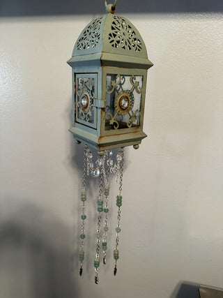 Suncatcher Lantern Green Glass Windows  MTS|134091