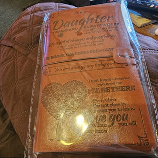 Brown faux  leather  to my daughter|78505