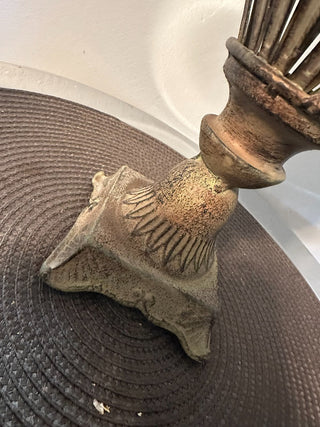 Vase Cast Iron 15" Floral MTS