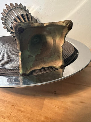 Vase Cast Iron 15" Floral MTS