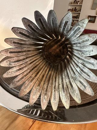 Vase Cast Iron 15" Floral MTS