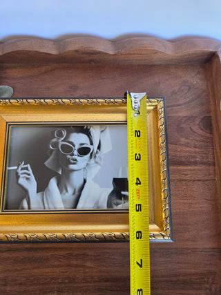 Audrey Hepburn Gold Frame- 4x6"