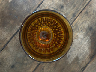 Amber Glass square base|134221