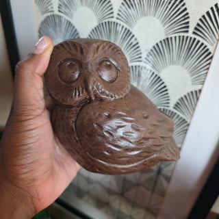 MCM Brown Resin Owl