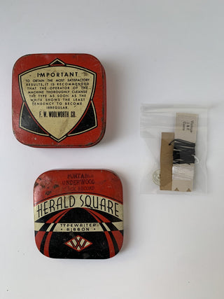 Herald Square Typewriter Ribbon Tin Sewing Kit  RSV