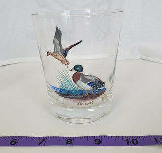 Vintage Lynn Bogue Hunt wildlife art glassware set of 4
