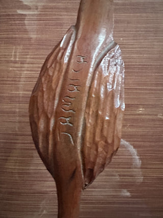 #62 VV Hand Carved Wooden Bird Sculpture Shorebird Figurine Jamaican Folk Art MTS