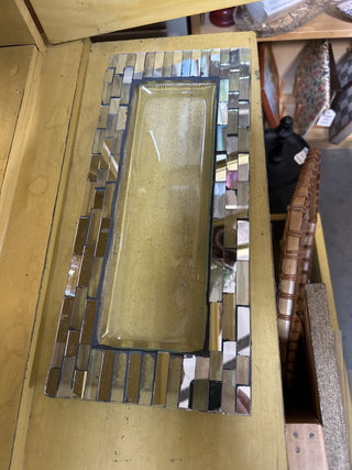 12F Decorative Glass & Mirrorred Tray MTS|70796