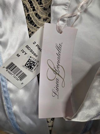 New- White Satin BRIDE Robe- NIS