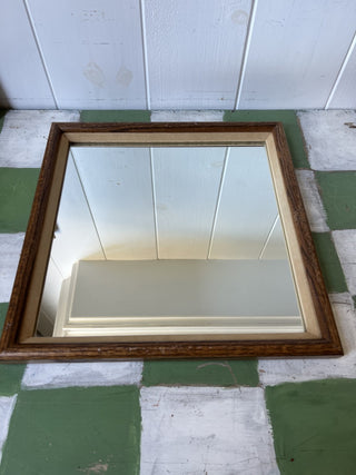 Vintage Wooden Mirror/Square|83653