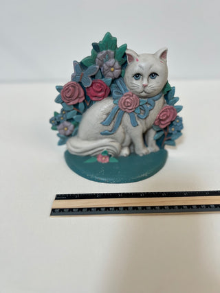 1990 cat iron doorstop|58689