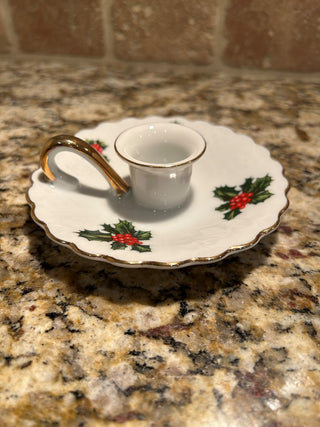 Holly Berry Candlestick Holder    MTS|125073