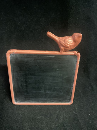 Metal small bird chalkboard RCD|72650